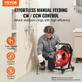 thumbnail image 2 of VEVOR Drain Cleaner Machine 50FT x 1/2 Inch Manual Feed Snake Auger with Wheels, 2 of 9