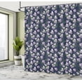 thumbnail image 4 of Ambesonne Floral Shower Curtain, Snowdrops Galanthus Flowers, 69"Wx84"L, Mauve Indigo and Green, 4 of 4