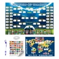 thumbnail image 1 of Set de póster de fútbol para la Copa Mundial 60 x 90 cm con stickers de banderas, 1 of 6