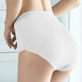 thumbnail image 6 of Lopecy-Sta Womens Panties Gift for Mother 2PC Fashion High Waisted Underwear Seamless Womens Underwear Breathable Wide Gusset Panties, 6 of 9