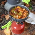 thumbnail image 2 of WEUVEB 10Pcs 1 to 2 Person Outdoor Cookware Set Black Aluminum Pot Pan and Bowl, 2 of 7
