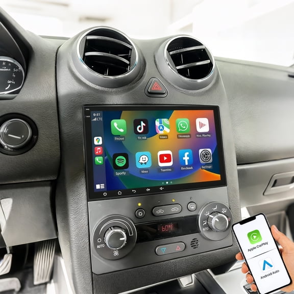 Eforcase Android 13 Car Stereo Radio for Pontiac G6 2005-2010 with Wireless CarPlay Android Auto 8 Inch Touchscreen GPS Navigation Bluetooth Mirror Link FM/RDS SWC Backup Camera