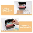 thumbnail image 5 of KAKOWELY index card storage Desktop Index Cards With Lines And Storage Box Set Ideal Note Organization And Data Storage Ideal For Teachers And Office Use4.92"X2.76"X0.04", 5 of 5