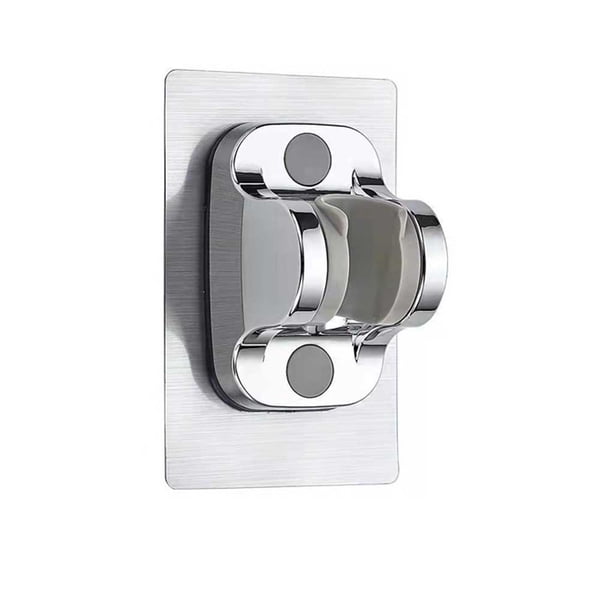 Toystoory Cabezal de ducha autoadhesivo, soporte montado en la pared, placa Base fija, rociador, estante, apartamento, Spa, salón, accesorios de baño Juegos de accesorios de baño Plata Toystoory HA064898-02B
