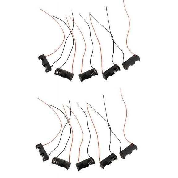 NEW 10PCS 1 23A A23 12V Battery Storage Clip Holder Box Case Cell with Wire