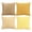 E005- Yellow, variant on Couch Pillow Covers, Striped Throw Pillow, Corduroy Pillow Covers, Muted Pink Hues, Textured Fabric, Square, Living Room Decorations, Pillow Set of 4, Inserts Excluded