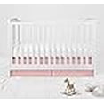 thumbnail image 3 of Bacati - Mix N Match Pin Dots Crib/Toddler Bed Skirt Dust Ruffle (Coral), 3 of 4