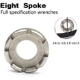 thumbnail image 4 of auvstar Fahrrad Speichenschlüssel Rad Zentrierer Universal, Nippelspanner, Mini Speichenspanner Reparatur Werkzeug,Speichen Größe 10-15 Fahrrad reparieren Zhivalor LKX-0866, 4 of 8