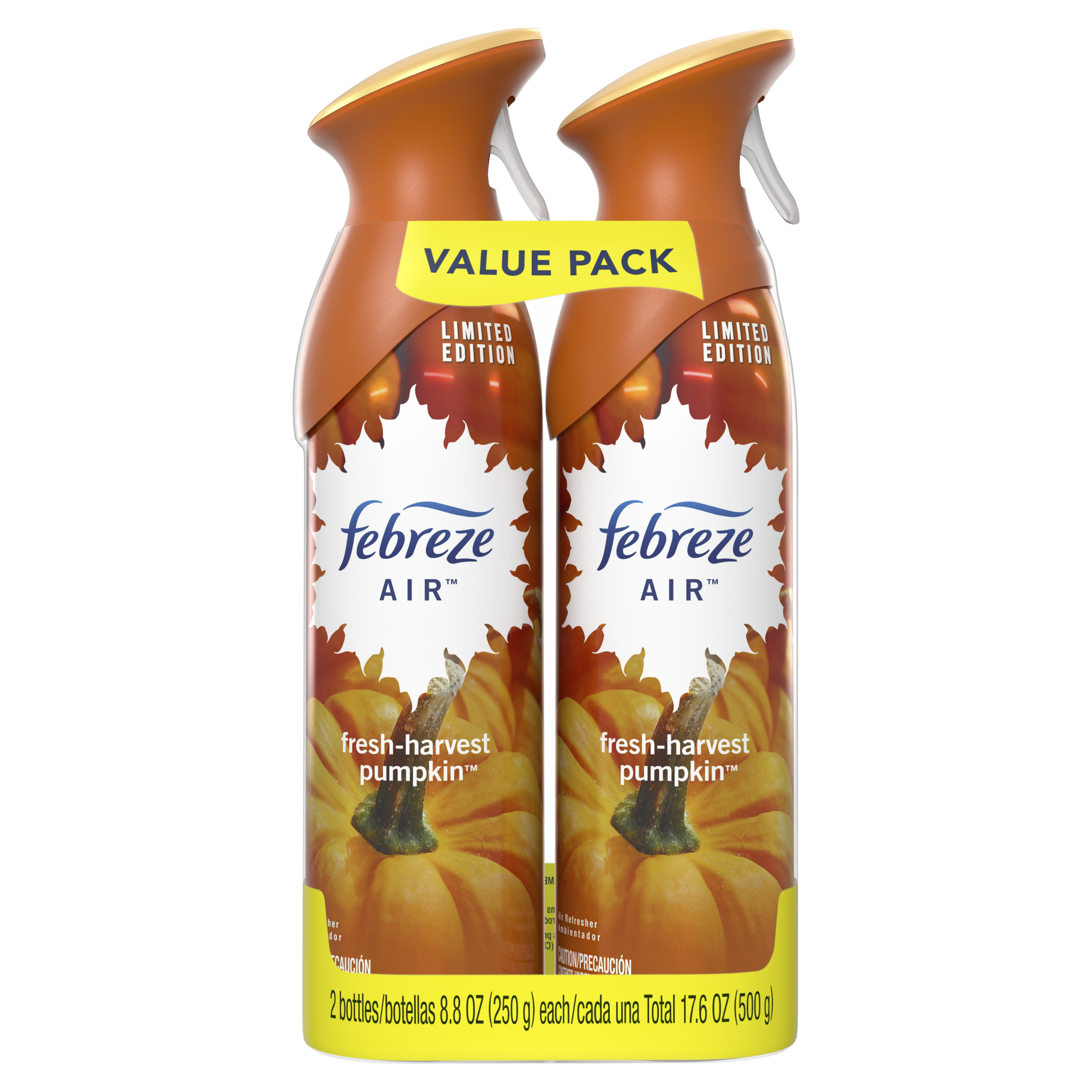 Febreze Air Freshener Value Pack, FreshHarvest Pumpkin, 2 count 17.6