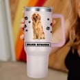 thumbnail image 4 of Golden Retriever Gift for Dog Owner,40oz Golden Retriever Tumbler with Handle Insulated Reusable Stainless Steel Travel Water Bottle (Color 4), 4 of 6