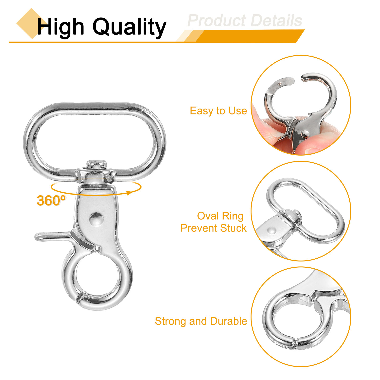 Spring Ring With Swivel Hook Flat Spring Gate Ring Silver/bronze 1 Inch Swivel Purse Strap Spring Clasp Key Chain Swivel Spring Buckle-6pcs Spring Ring With Swivel Hook Flat Spring Gate Ring Silver/bronze 1 Inch Swivel Purse Strap Spring Clasp Key Chain Swivel Spring Buckle-6pcs