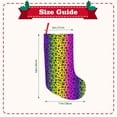 thumbnail image 3 of KLL Animal Paw Rainbow for 18" Christmas Stocking Snowman Xmas Stocking Holiday Christmas Decoration Gifts for Family Kids, 3 of 8