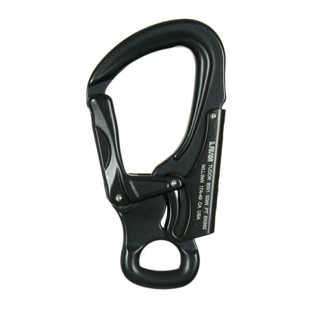 Fusion Climb Tudor Lightweight Aluminum Double Locking Captive Eye Snap Hook Carabiner 32kN Black
