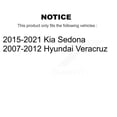 thumbnail image 2 of TEC Rear Ceramic Disc Brake Pads TEC-1302 for Car Kia Sedona Hyundai Veracruz, 2 of 10