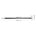 thumbnail image 2 of Uxcell 2pcs Rolling Head Pry Bar 12" Length Carbon Steel Lady-foot Bar Heel Pry Bars, 2 of 6