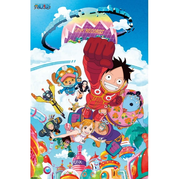 One Piece: Egghead Arc - Future Island Group Wall Poster, 22.375" x 34"
