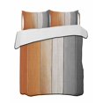 thumbnail image 2 of Quilts Twin XL Size, Burnt Orange Gray Ombre Soft Comforter Bedding Set for Bed, Vintage Farmhouse Wooden Lightweight Quilted Bedspread with Pillow Cover(2 Pieces) for All Season, 68x98 Inch, 2 of 6