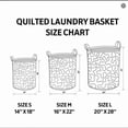 thumbnail image 3 of Quilted Fabric Laundry Basket with Reinforced Handles, Foldable Storage Bin for Clothes and Blankets, Soft Polyester, Multiple Sizes Available, 3 of 5