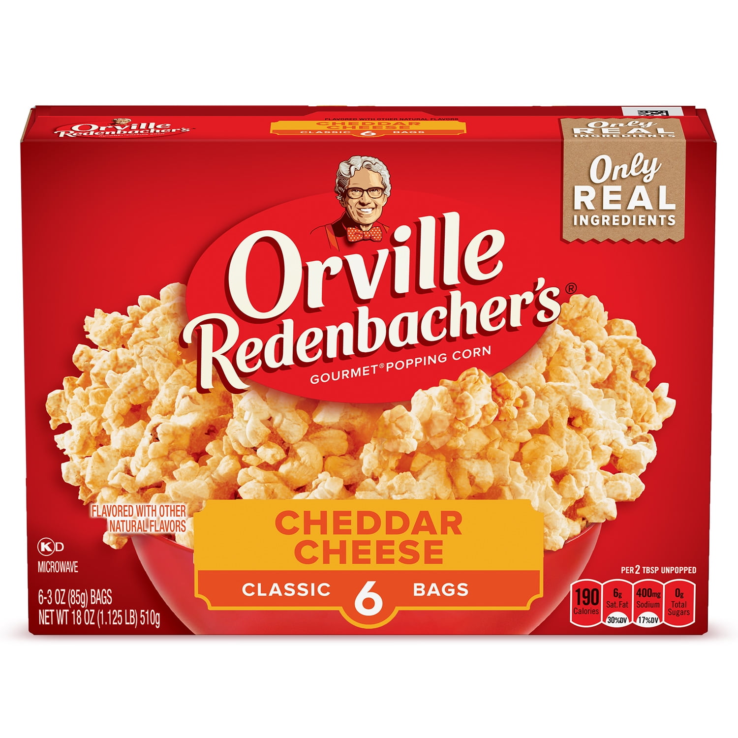 Orville Redenbacher's Cheddar Cheese Microwave Popcorn, 3.29 Oz, 6 Ct -  Walmart.com