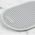 thumbnail image 4 of KitchenAid Ribbed Soft Silicone Pot Grabber 2-Pack Set, Matte Grey, 5"x8", 4 of 6