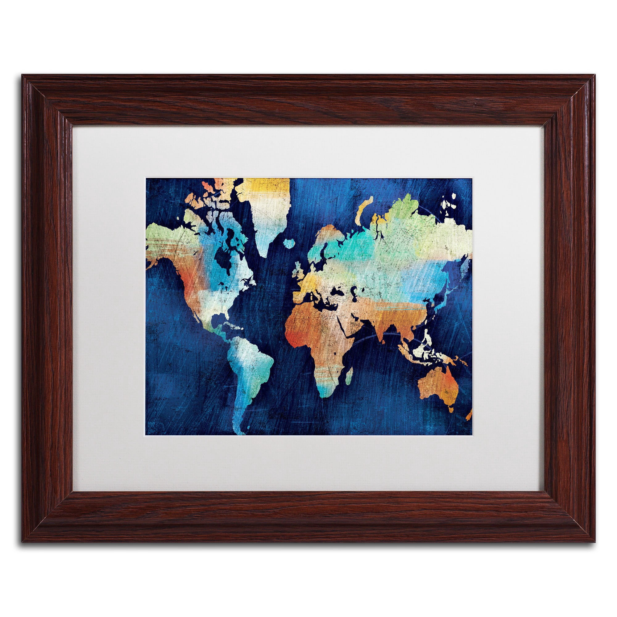 Trademark Fine Art "Seasons Change" Canvas Art by Michael Mullan, White Matte, Wood Frame
