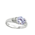 thumbnail image 4 of Round White Cubic Zirconia Solitaire Ring .925 Sterling Silver Band Jewelry Female Male Size 7, 4 of 4