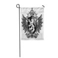 thumbnail image 1 of LADDKE Shield Heraldic Lion Wing Crest Arms College Crown Emblem Garden Flag Decorative Flag House Banner 28x40 inch, 1 of 1
