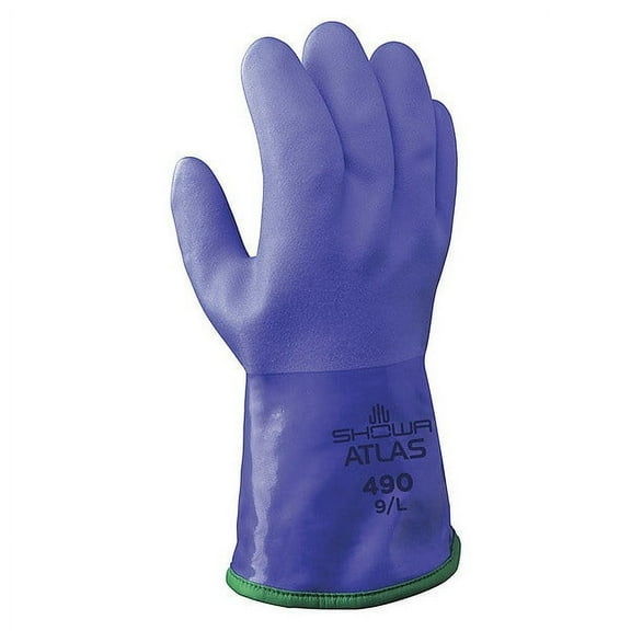 Showa Chemical Resistant Gloves,12" L,M,PR 490M-08
