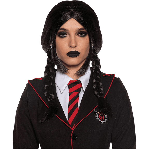 Underwraps UR30773OS Wig Gothic Braids Costume Accessory - One Size