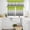 Green Gray, variant on Green Gray Ombre Kitchen Curtains Sets for Windows 24 Inch Length, Modern Gradient Abstract Art Rod Pocket Window Treatments Tier Curtains and Valances Set for Bedroom/Bathroom
