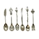 thumbnail image 5 of Juego de 6 cucharas para café, cucharas para helado, cucharas para mermelada, cucharas para postre, de Gift Crafts Retro Palace, material de aleación adecuado para decoración de cocinas de, 5 of 5