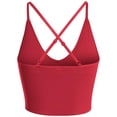 thumbnail image 4 of Made by Olivia Women's Seamless Padded Workout Sports Bra Cami Cropped Yoga Tank Top with Adjustable Straps, 4 of 7