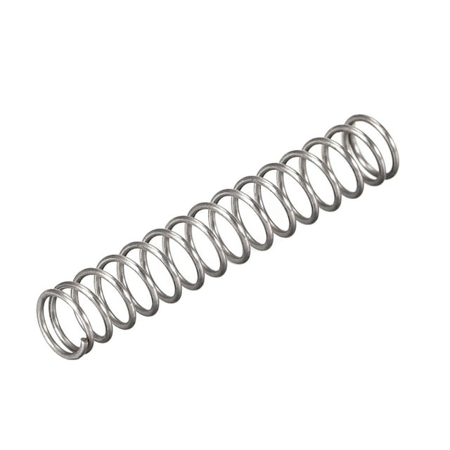 Unique Bargains Compressed Spring,4mm OD, 0.4mm Wire Size, 15mm Compressed Length, 25mm Free Length,7.1N Load Capacity,Gray,10 pcs