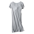 thumbnail image 1 of Forzero Ladies nightdress with chest pad and no rim waistcoat, comfortable mid-length pajamas, short-sleeved nightdress, cute, fresh, sexy, soft, skin-friendly, 1 of 6