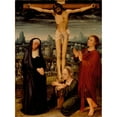 thumbnail image 2 of Adriaen Isenbrant 19x24 Gold Ornate Framed and Double Matted Museum Art Print Titled - The Crucifixion (circa 1525), 2 of 4