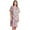Pink - Hibiscus Parrot, variant on Dreamcrest Women Lounge House Dress  Short Sleeve Nightgown Sleep Dress House Dress w Side Pocket (Lilac - Rose Border Floral, 1X)