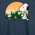 thumbnail image 3 of Peanuts - Snoopy and Woodstock Campfire - Women's Lightweight French Terry Long Sleeve Shirt, 3 of 6