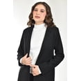 thumbnail image 4 of Abrigo largo de cuello Mao Roman Fashion /Juvenil, 3011 (Negro) negro M, 4 of 5
