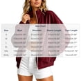 thumbnail image 2 of Smupbvky Womens Velour Zip Up Bomber Coat Stand Collar Long Sleeve Oversized Jacket Fall Winter Casual with Pockets (S, Wine), 2 of 8