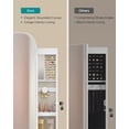 thumbnail image 4 of Organizador de joyas SONGMICS LED montado en pared/puerta con espejo, 4 of 9