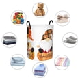 thumbnail image 4 of Balery Autumn Gnomes Cesta de ropa redonda con asas, impermeable, independiente, para ropa, juguetes, dormitorio y familia-Medium, 4 of 6