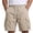 #04 Khaki 【Mix & Match: Stock Up on Your Favorite Colors】, variant on Men's Solid Relaxed Beach Five Inch Shorts, Elastic Custom Drawstring Waist Handy Side Storage Pockets Soft Lightweight Fabric, Multi Color Casual Shorts for Summer Spring