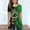 Green womens shirts, variant on Summer Saving Wycnly Womens Shirts Plus Size Vintage Irregular Hem Lightweight Tunic Tops Summer Short Sleeve Round Neck Ladies Rose Print Tops and Blouses Green s