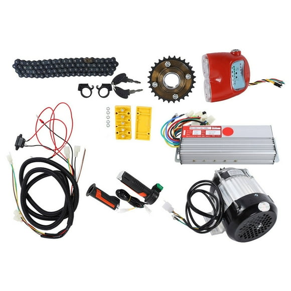 Electric Bike Motor Kit, Stable Speed DIY Motor Conversion Kit Aluminum Alloy Work Smoothly and Quietly for Rickshaw for Electric Bicycle for Electric Tricycle
