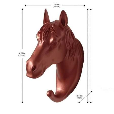 

Frehsky storage bins Creative Non-punch Coat Hook Sticky Hook Decorative Hook Creative Animal Head Wall Hanging Deer Head Hook Rose Gold