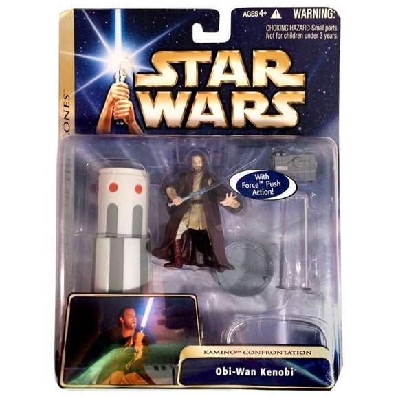Star Wars Basic 2004 Obi-Wan Kenobi Action Figure (Kamino Confrontation)