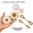 thumbnail image 3 of 6 Pieces Hanging Sea Urchin Hanging Air Plant Holder Mini Shell Hanging Pot Assorted Colors 6 Styles Cute Succulent Display Container with Rustic Rope for Garden Beach Theme Party for Craft and Decor, 3 of 7