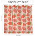thumbnail image 6 of Cute Strawberry Shower Curtain, Pink Modern Minimalist Home Tub Bathroom Curtain Decor Set Strawberry Art Shower Curtain Quick Dry Washable Durable Polyester Fabric 72 x 72 inches, 6 of 6