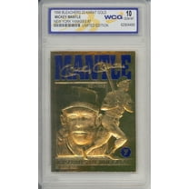 MICKEY MANTLE 1996 23KT Gold Card Baseball's All-Time Great Graded GEM MINT 10
