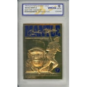 MICKEY MANTLE 1996 23KT Gold Card Baseball's All-Time Great Graded GEM MINT 10